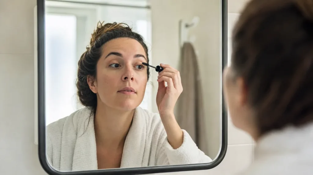 Why lashes clump at the outer corner