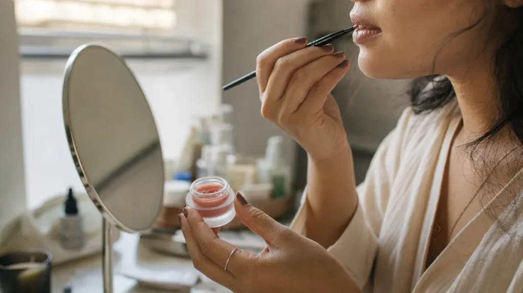 Prepping lips so any formula performs better